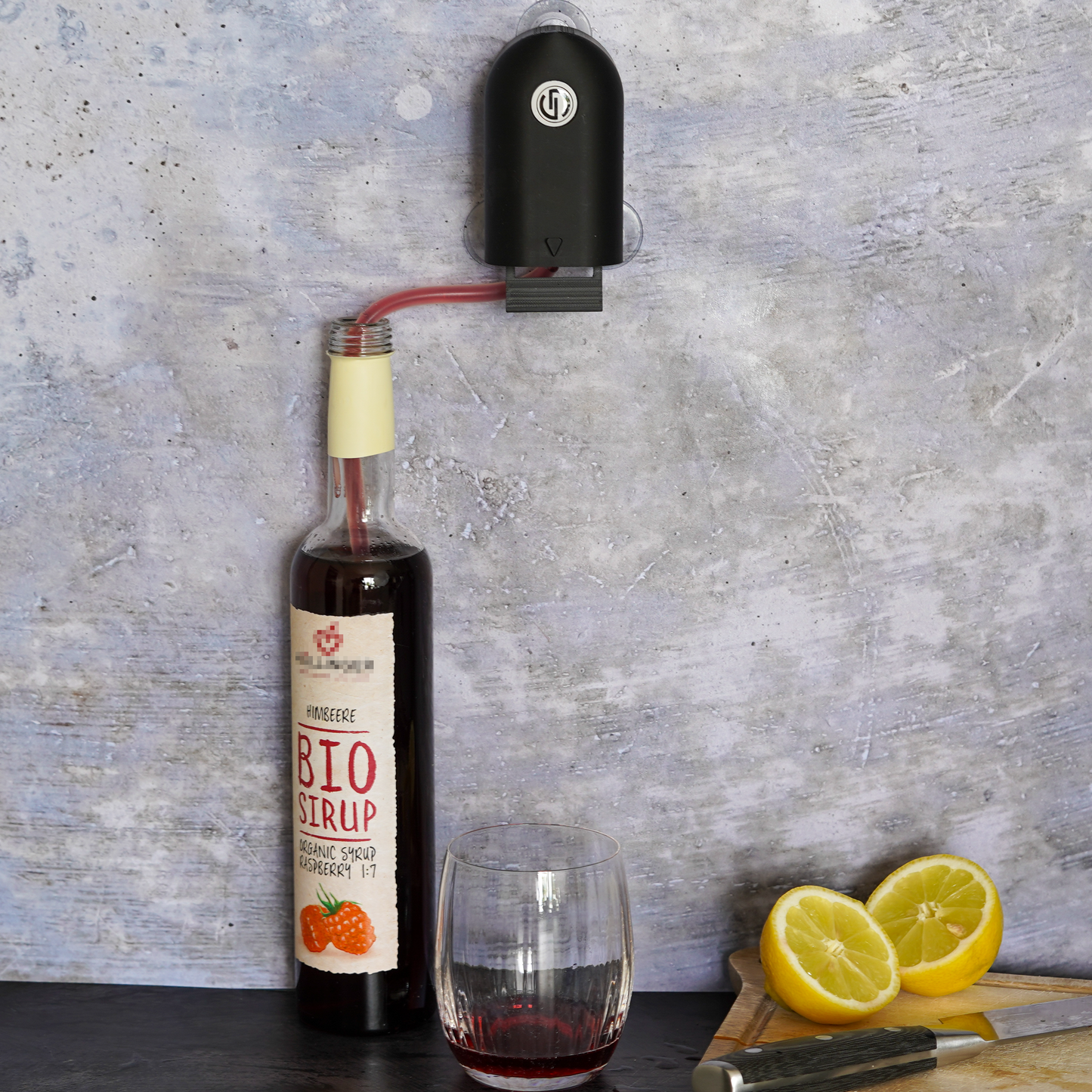 Press and Sip Saftspender